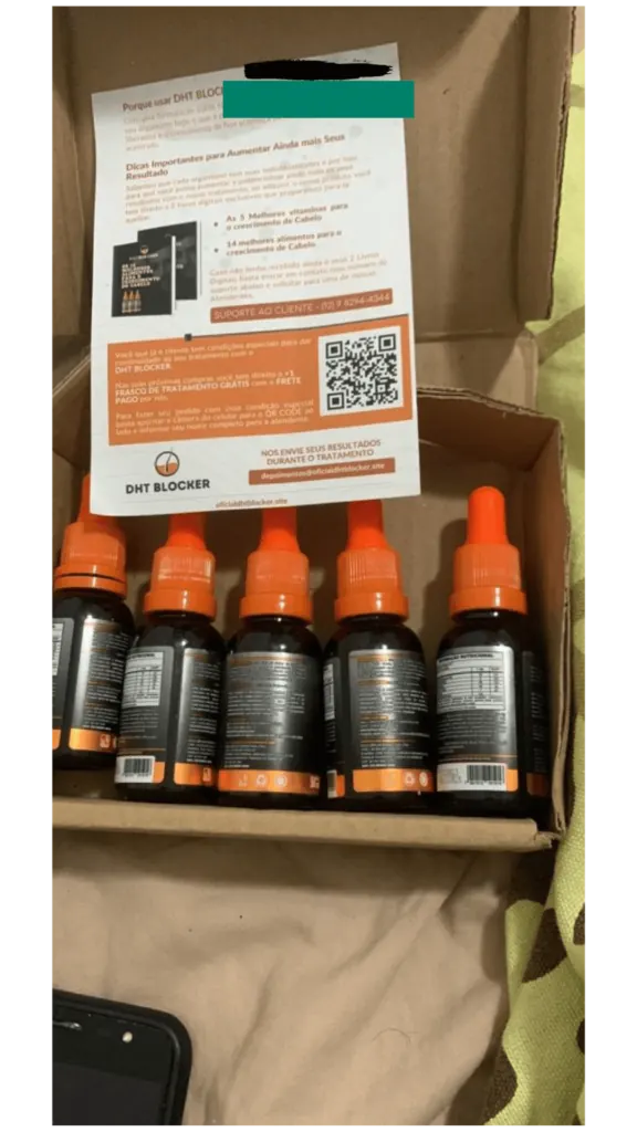 Depoimento cliente 3 DHT Blocker — recuperação de cabelo comprovada